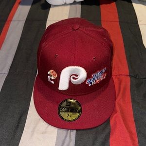 Phillies fitted hat size 7 3/8 brand new
